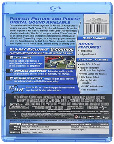 2 Fast 2 Furious - Blu-Ray (Used)