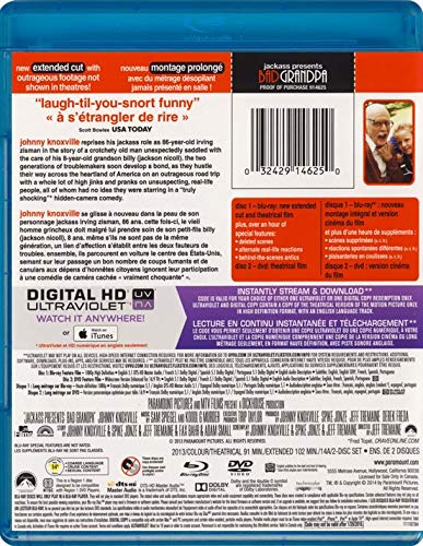 Jackass Presents: Bad Grandpa (Extended Edition) - Blu-Ray/DVD (Used)