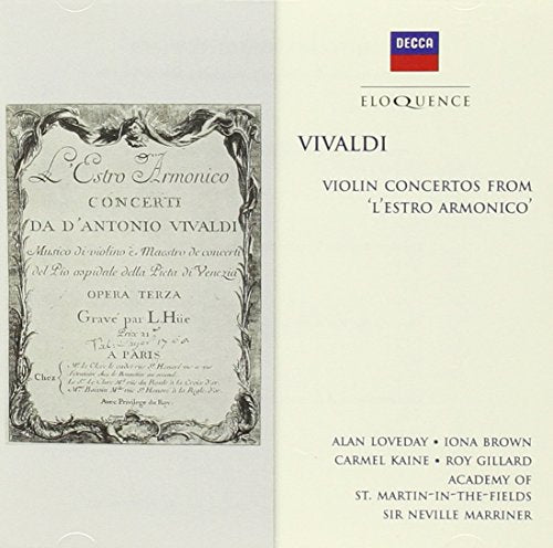Vivaldi: Violin Concertos From L'estro Armonico Op 3
