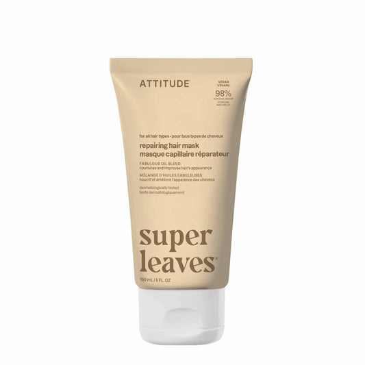 ATTITUDE Repairing Hair Mask, Made in Canada, Nourishes and Improves Hair's Appearance, Fabulous Oils Blend, Abyssinian Oil, Argan Oil, Shea Butter, Vegan Hair Care, Pink Argan, 150 mL 🍁 All In One Marketplace Canada