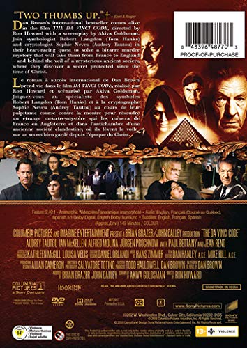 The Da Vinci Code (Bilingual) [Blu-ray]
