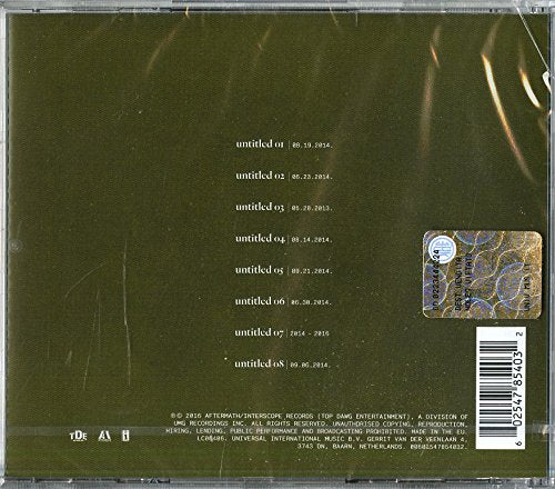 Kendrick Lamar / untitled unmastered. - CD (Used)