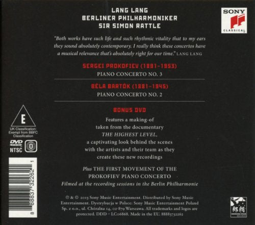 Bartok: Piano Concerto No. 2; Prokofiev: Piano Concerto No. 3 (Deluxe) [CD + DVD]