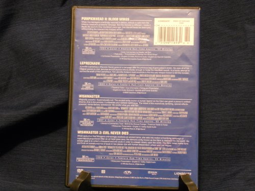 4 Movie Film Pack / Pumpkinhead 2 / Wishmaster /Wishmaster 2 / Leprechaun