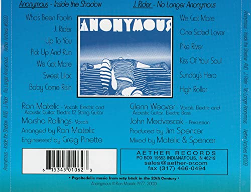 Anonymous / Inside The Shadow - CD