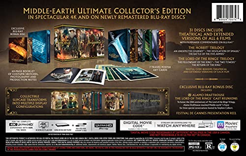 Middle Earth 6-Film Ultimate Collector's Edition - 4K/Blu-Ray