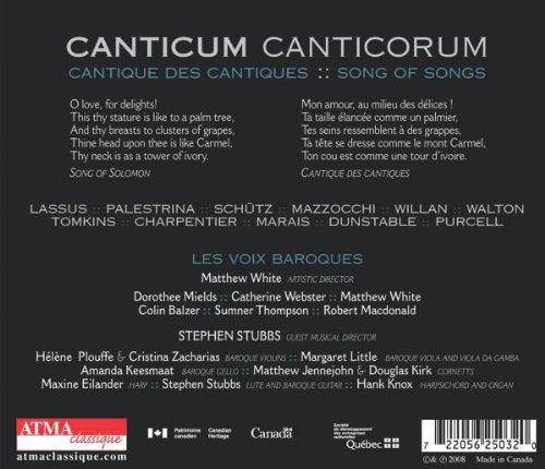 Les Voix Baroques / Canticum Canticorum - CD