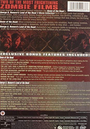 Dawn of the Dead + George A. Romero's Land of the Dead (Unrated 2-Movie Collection) - DVD (Used)