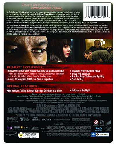 The Equalizer [Blu-ray + DVD + UltraViolet] (Bilingual) - Bluray (Used)