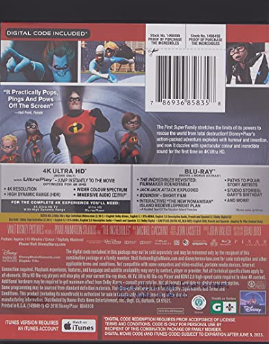 Les Indestructibles - 4K/Blu-Ray