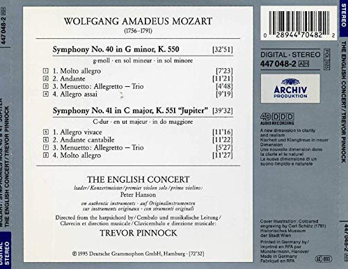 Mozart: Symphonies 40 and