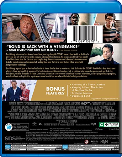 007 / No Time to Die (2021) - Blu-Ray/DVD (Used)