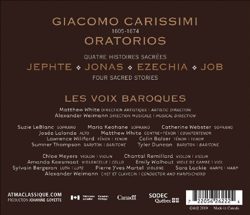 Carissimi Oratorios