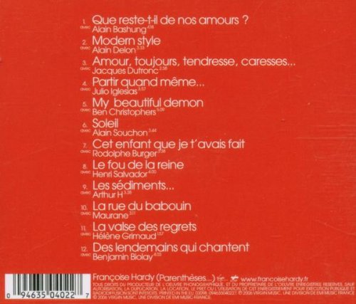 Françoise Hardy / Parenthèses - CD