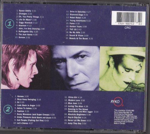 David Bowie / The Singles 1969-1993 (Featuring His greatest Hits) - CD (Used)