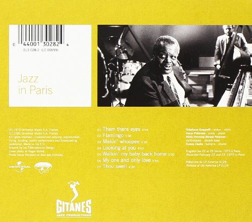 Oscar Peterson-Stephanie Grappelli Quartet: Jazz In Paris