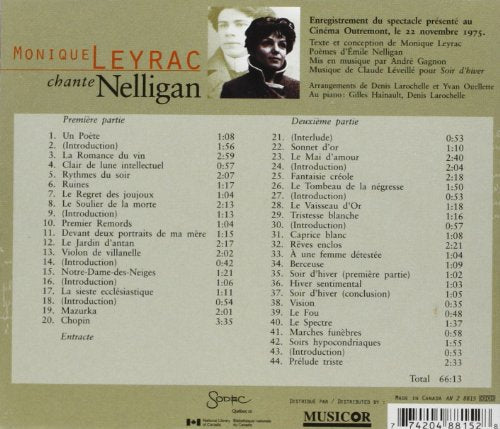 Monique Leyrac / Chante Nelligan - CD (Used)