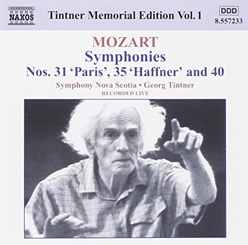 Tintner Memorial Edition Vol. 1 - Mozart Symphonies Nos. 31, 35 & 40