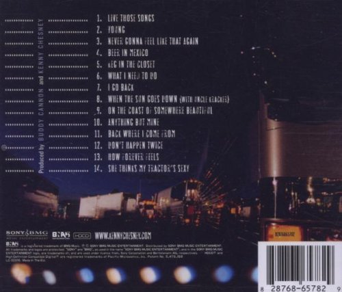 Kenny Chesney / Live Those Songs Again - CD