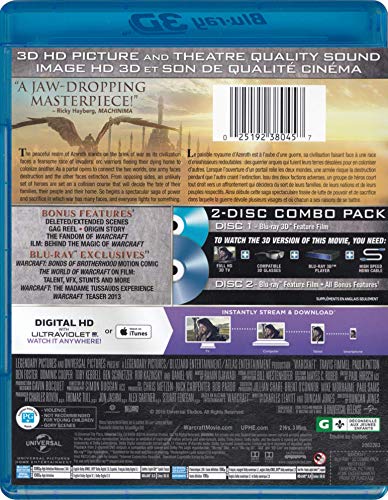 Warcraft - Blu-ray 3D/Blu-Ray/DVD
