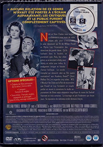L'Introuvable - The Thin Man (English/French) 1934 (Full Screen) Régie au Québec (Cover French)