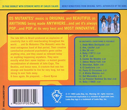 World Psychedelic Classics 1: Brazil The Best Of Os Mutantes - Everything Is Possible