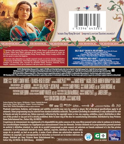 Snow White - Blu-Ray/DVD