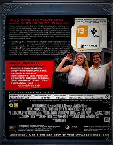 La Guerre des Rose : Collection Signature de Cinéastes - War of the Roses : Filmmakers Signature Series (English/French) 1989 (Widescreen) Régie au Québec (Cover Bilingue) [Blu-ray]