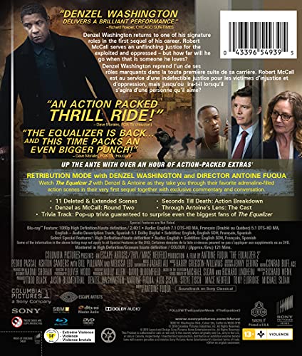 The Equalizer 2 [blu-ray] (Used)