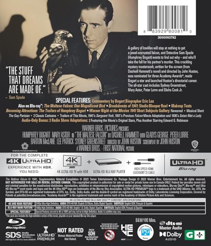 The Maltese Falcon - 4K/Blu-ray (Used)