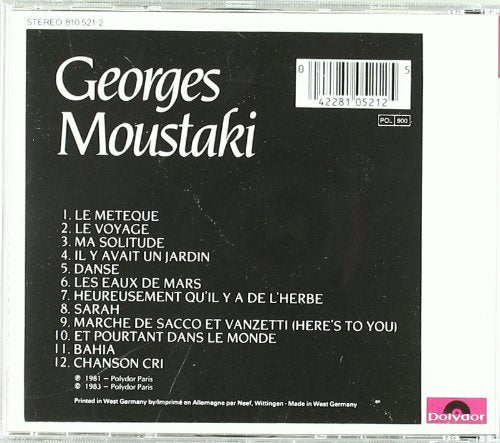Georges Moustaki / Le Meteque Et Autre Succes - CD (Used)