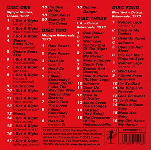 Iggy & The Stooges / Born In A Trailor: The Session & Rehearsal Tapes 72-'73 (4Cd Clamshell) - CD