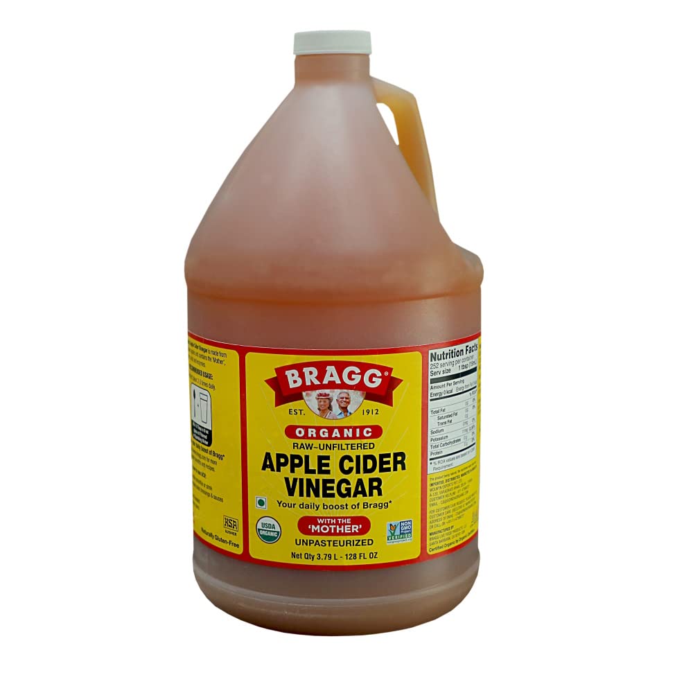 Bragg Organic Raw Apple Cider Vinegar, 128 ounces, 3.78 l (Pack of 1) 🍁 All In One Marketplace Canada