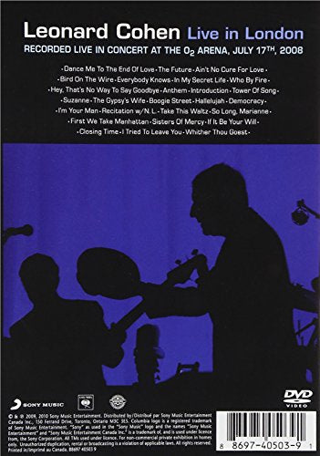 Leonard Cohen / Live in London - DVD (Used)