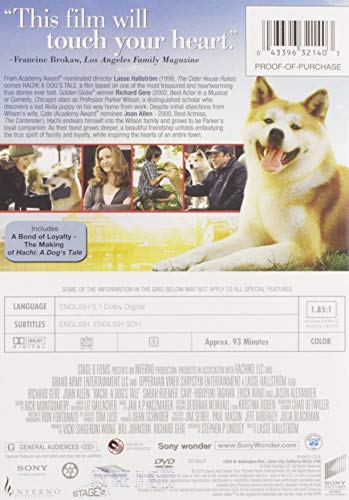 Hachi: A Dog's Tale - DVD (Used)