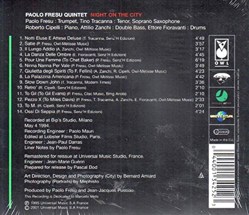Paolo Quintet Fresu / Night On The City - CD (Used)