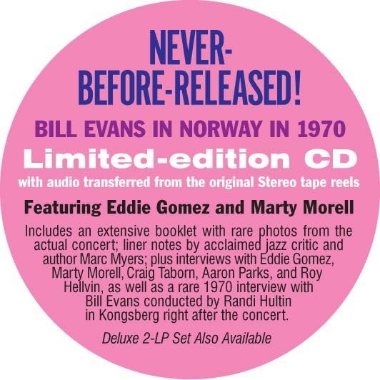 Bill Evans Trio / In Norway: The Kongsberg Concert - CD