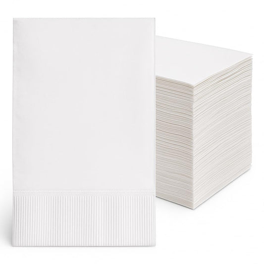 Perfect Stix White Dinner Napkin-300 2-Ply White Dinner Napkins, 0.1" Height, 17" width, 15" Length (Pack of 300) 🍁 All In One Marketplace Canada