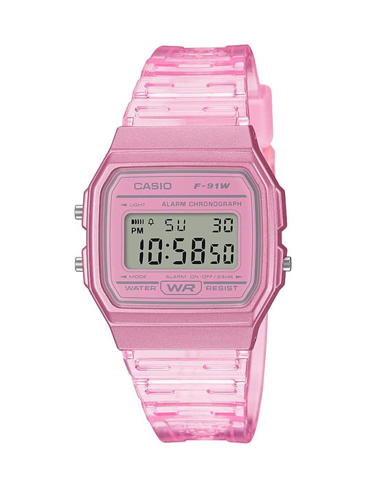 Casio Quartz Watch with Resin Strap, Pink, 20 (Model: F-91WS-4CF) 🍁 All In One Marketplace Canada