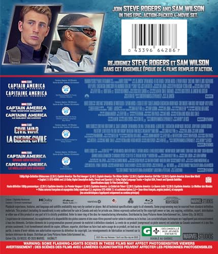 Captain America: 4-Film Collection - Blu-Ray