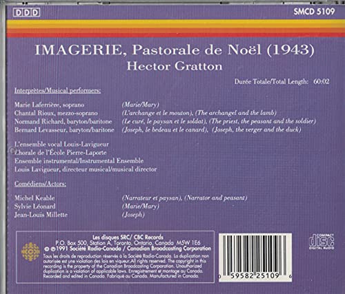 Gratton Hector 1900-1970 'Imagerie'- Pastorale De Noel. (Actors Vocal Soloists Chorus & C