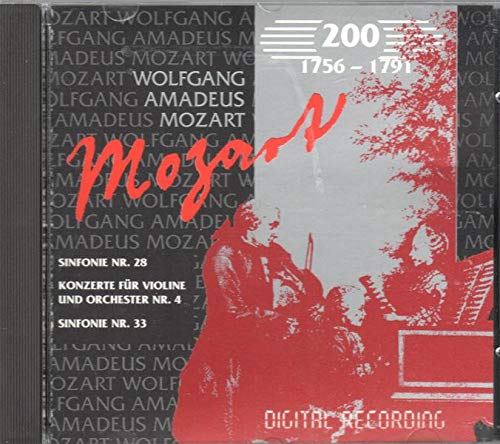 Sinfonie Nr.28 /Konzerte Fur Violine Und Orchestre Nr.4 /Sinfonie Nr.33 Import