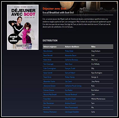 Déjeuner avec Scot (English/French) 2007 (Widescreen) Doublé au Québec