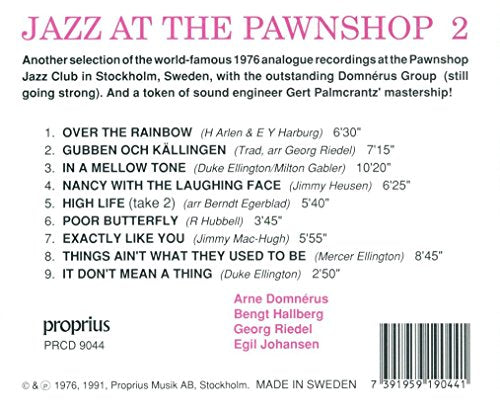 V 2: Jazz At The Pawnshop (Sac