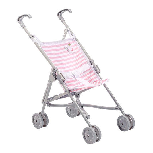 JC Toys | Berenguer Boutique | Single Umbrella Baby Doll Stroller | Elephant Theme | Pink | Ages 2 + 🍁 All In One Marketplace Canada