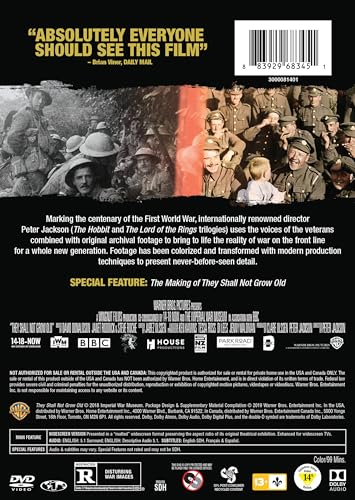 They Shall Not Grow Old (DVD)