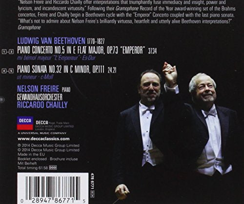 Beethoven Concerto No. 5 / Piano Sonata No. 32