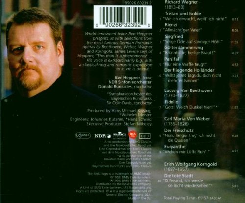 German Romantic Opera: Arias By Weber, Wagner & Korngold