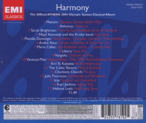 Various / Harmony : The Official Athens 2004 Olympic Games Classical Album - CD