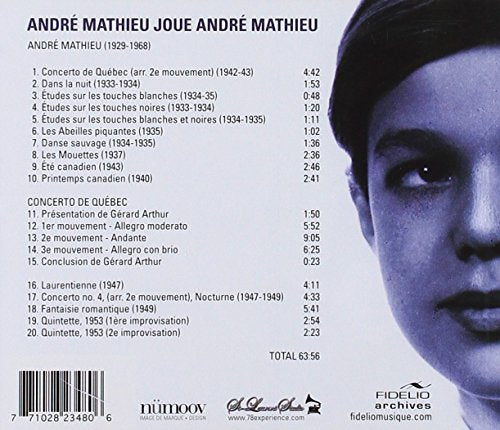 Andre Mathieu / Joue Andre Mathieu - CD (Used)